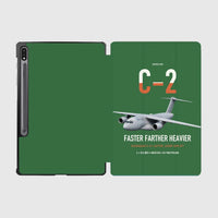 Thumbnail for Kawasaki C-2 design on green samsung tablet tablet case