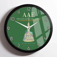 Thumbnail for Rabah Bitat Airport (AAE) design on green framed wall clock