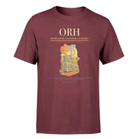 Thumbnail for Worcester Regional Airport (ORH) T-Shirt single-side front print in Dark Red | worcester-regional-airport-orh-double-side-t-shirt