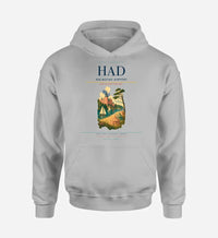 Thumbnail for Halmstad Airport (HAD) design on light gray hoodie single-side print