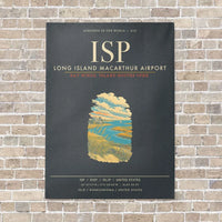 Thumbnail for Long Island MacArthur Airport ISP - Canvas Framed - Gray