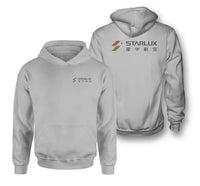 Thumbnail for STARLUX Airlines logo on light gray double side hoodie