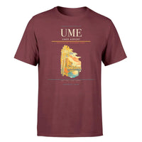 Thumbnail for Umeå Airport (UME) T-Shirt single-side front print in Dark Red | umeå-airport-ume-double-side-t-shirt