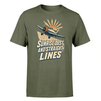Thumbnail for SIGNAL 574 - Sunrise Dust And Straight Lines - Premium T-Shirt design on green army premium t shirt