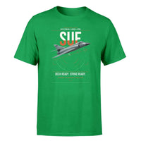 Thumbnail for Dassault Super Étendard design on green t-shirt, single-side print