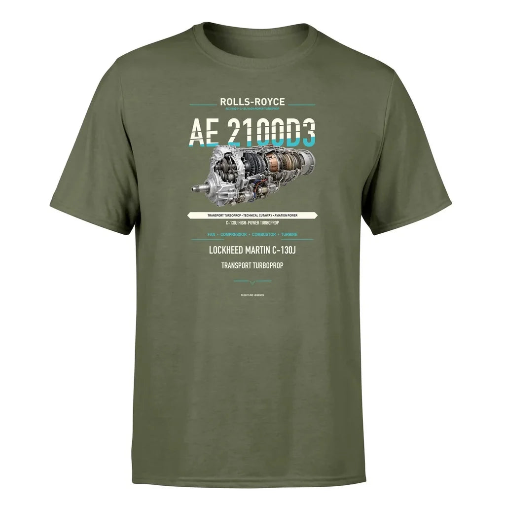 AE 2100D3 design on green army single side