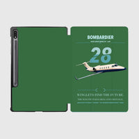Thumbnail for Bombardier Learjet 28 design on green samsung tablet tablet case