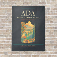 Thumbnail for Adana Sakirpasa Airport ADA - Canvas No Frame - Gray