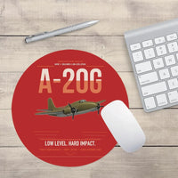 Thumbnail for A-20G Havoc design on red round mouse pad