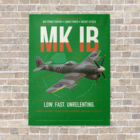 Thumbnail for Hawker Typhoon Mk IB vertical canvas print - no frame - green background