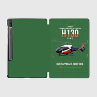 Thumbnail for Airbus H130 design on green samsung tablet tablet case