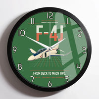 Thumbnail for F-4J Phantom II design on green framed wall clock