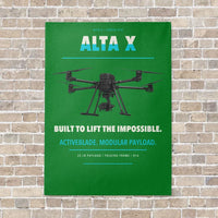 Thumbnail for Freefly Alta X vertical canvas print - no frame - green background