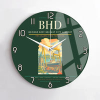 Thumbnail for George Best Belfast City Airport BHD Wall-Clock No-Frame - Dark Green