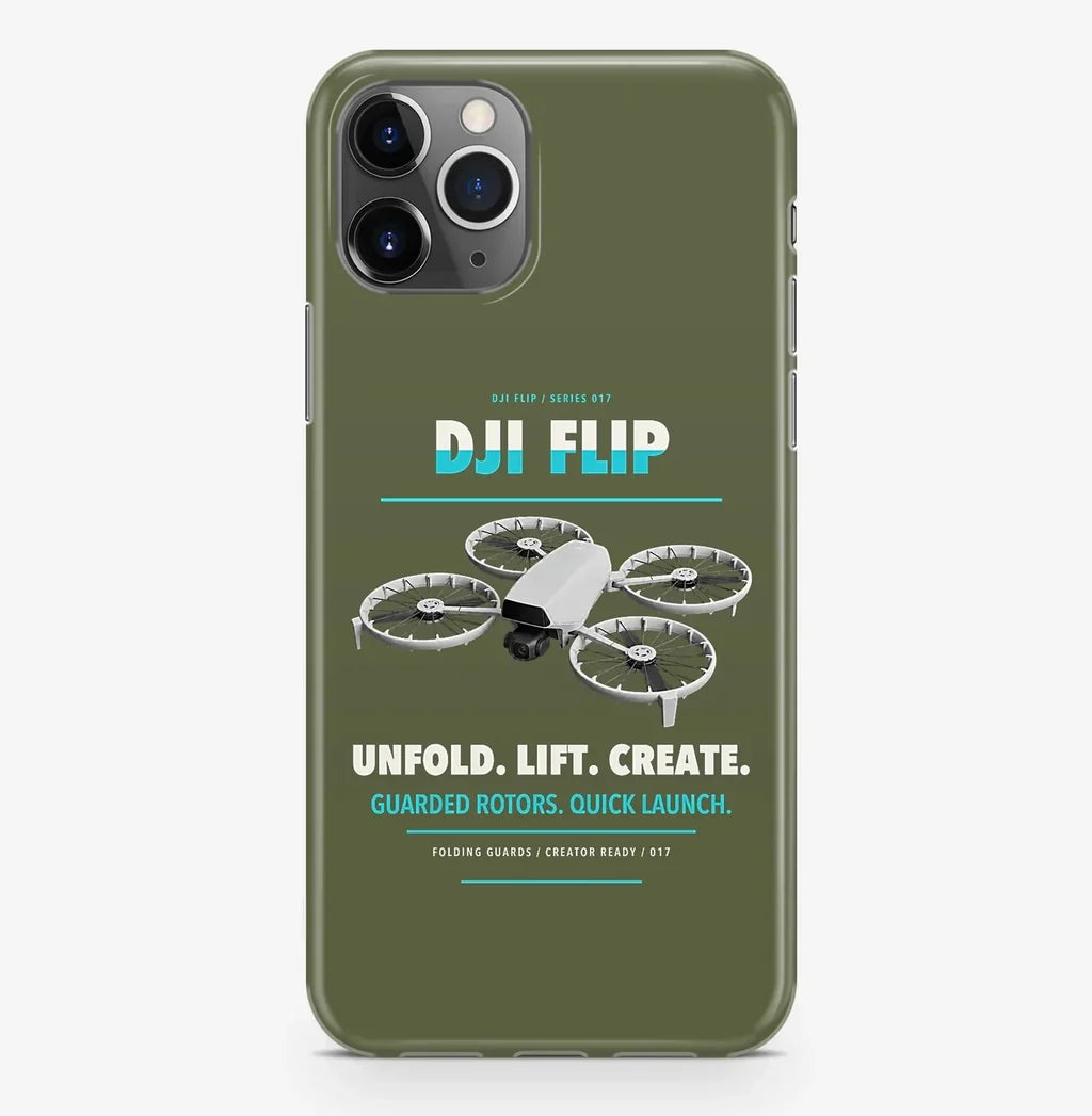 DJI Flip Case ProMax design on green army iphone case promax