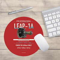 Thumbnail for CFM LEAP-1A design on red round mouse pad