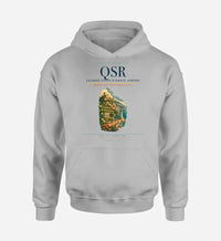 Thumbnail for Salerno Costa d'Amalfi Airport (QSR) design on light gray hoodie single-side print