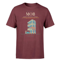 Thumbnail for Mobile Regional Airport (MOB) T-Shirt single-side front print in Dark Red | mobile-regional-airport-mob-double-side-t-shirt