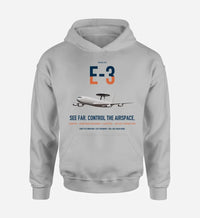 Thumbnail for E-3 Sentry AWACS design on light gray double-side hoodie, single-side print