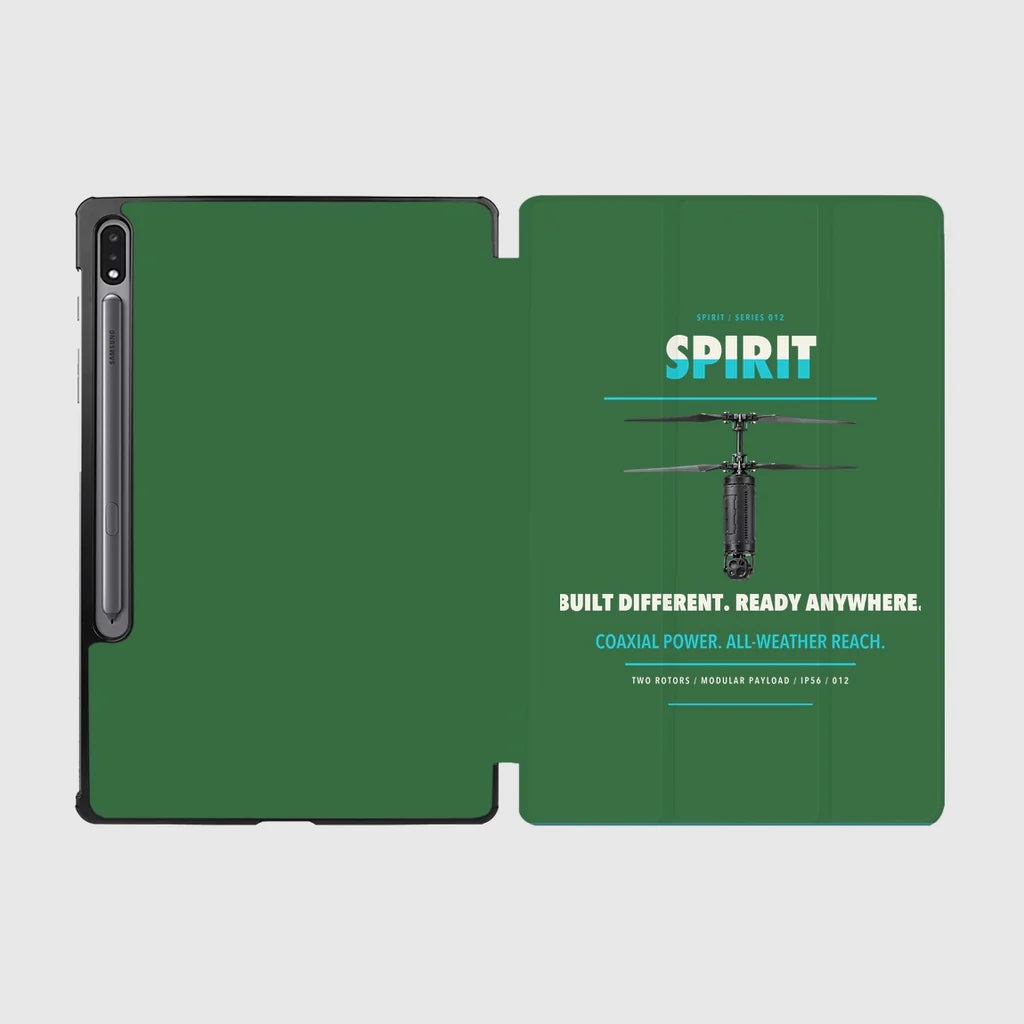 Ascent AeroSystems Spirit design on green samsung tablet tablet case