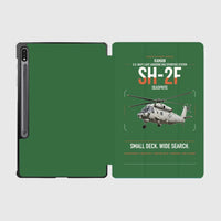 Thumbnail for Kaman SH-2F Seasprite design on green samsung tablet tablet case