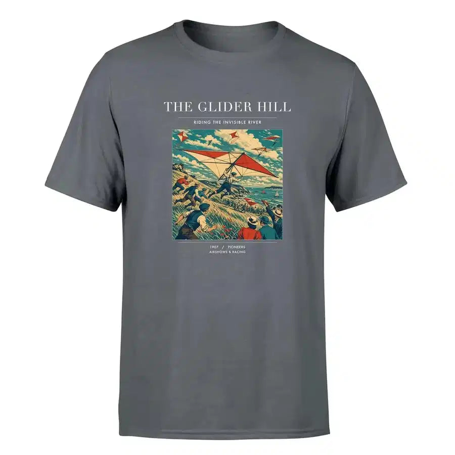 VINTAGE G4013 - The Glider Hill - Premium T-Shirt design on gray premium t shirt