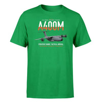 Thumbnail for Airbus A400M Atlas design on green t-shirt, single-side print