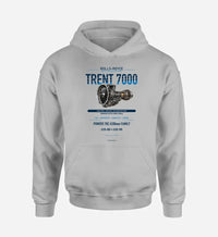 Thumbnail for TRENT 7000 design on light gray hoodie single side