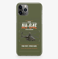 Thumbnail for Boeing AH-64E Apache Guardian design on green army magsafe iphone case, for iPhone Pro Max