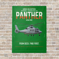 Thumbnail for Airbus Helicopters AS565 MBe Panther vertical canvas print - no frame - green background