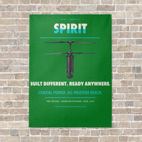 Thumbnail for Ascent AeroSystems Spirit vertical canvas print - no frame - green background