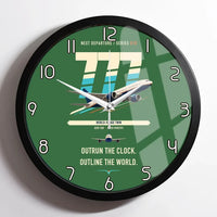 Thumbnail for Boeing 777-200LR design on green framed wall clock