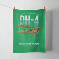 Thumbnail for Airco DH-4 Liberty Plane design on green towel