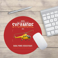 Thumbnail for Bristol Sycamore HR14 design on red round mouse pad