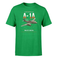 Thumbnail for Messerschmitt Me 262A-1a design on green t-shirt, single-side print