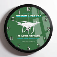 Thumbnail for DJI Phantom 4 Pro V2.0 design on green framed wall clock