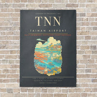 Thumbnail for Tainan Airport TNN - Canvas Framed - Gray