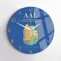 Thumbnail for Aalborg Airport AAL Wall-Clock No-Frame - Blue