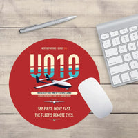 Thumbnail for Airbus U010 Aliaca Fixed-wing design on red round mouse pad
