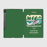 Thumbnail for Cessna 177B Cardinal design on green samsung tablet tablet case