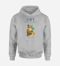Thumbnail for Westerland Sylt Airport (GWT) design on light gray hoodie single-side print