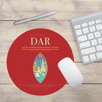 Thumbnail for Julius Nyerere International Airport (DAR) design on red round mouse pad
