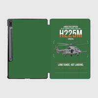 Thumbnail for Airbus Helicopters H225M Caracal design on green samsung tablet tablet case