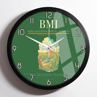 Thumbnail for Central Illinois Regional Airport (BMI) design on green framed wall clock