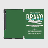Thumbnail for Cessna Citation Bravo design on green samsung tablet tablet case