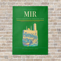 Thumbnail for Monastir Habib Bourguiba International Airport MIR vertical canvas print - no frame - green background