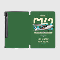 Thumbnail for Cessna 162 Skycatcher design on green samsung tablet tablet case