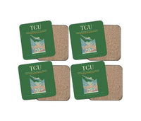 Thumbnail for Toncontín International Airport (TGU) design on green 4 pieces set coaster
