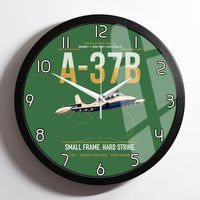 Thumbnail for A-37B Dragonfly design on green framed wall clock