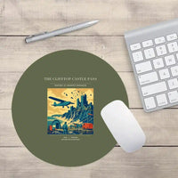 Thumbnail for VINTAGE G4447 - The Clifftop Castle Pass - Designed Mouse Pads design on greenarmy round